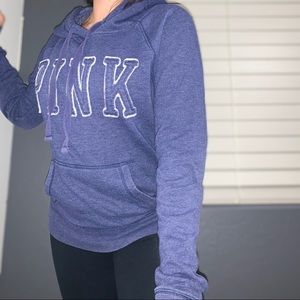 BLUE VICTORIAS SECRET PINK HOODIE